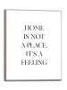 Orangewallz Gerahmter Kunstdruck "Home is a Feeling"