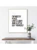 Orangewallz Ingelijste kunstdruk "Mostly Light" - (B)40 x (H)50 cm