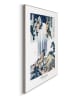 Orangewallz Druk artystyczny "Hokusai - Waterfall" w ramce