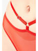 Panty Party Stringi high waist (2 pary) w kolorze czerwonym