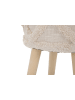 Mauro Ferretti Hocker "Damasco" in Creme - (H)41 x Ø 32 cm