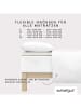 Schlafgut Mako-Jersey-Topper-Spannbettlaken in Creme