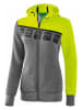 erima Trainingsjacke "5-C" in Grau/ Gelb