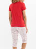 Naf Naf Pyjama in Weiß/ Rot