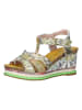 LAURA VITA Leder-Sandaletten in Bunt