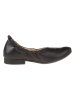 Think! Leder-Ballerinas in Schwarz