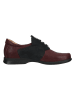 Think! Leder-Slipper in Rot/ Schwarz