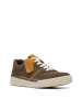 Clarks Leder-Sneakers "CraftCup Court" in Braun