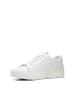 Clarks Skórzane sneakersy "CraftCup Walk" w kolorze białym