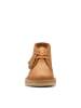 Clarks Leder-Schnürschuhe "Desert" in Cognac