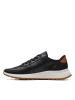 Clarks Leder-Sneakers "DashLite Run" in Schwarz/ Hellbraun