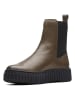Clarks Leren chelseaboots "Torhill Maple'' bruin