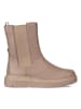 Ecco Leder-Chelsea-Boots in Taupe