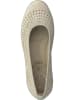 Tamaris Leder-Ballerinas in Beige