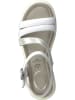 Tamaris Leder-Sandaletten in Weiß