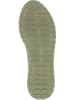 Caprice Skórzane slippersy w kolorze zielonym