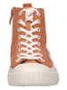 Caprice Leder-Sneakers in Orange