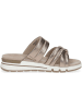 Caprice Leren slippers taupe