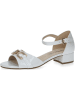 Caprice Skórzane sandały w kolorze białym