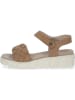 Caprice Leder-Sandaletten in Braun