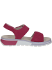 Caprice Skórzane sandały w kolorze różowym