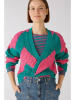 Oui Vest roze/groen