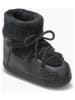 INUIKII Leder-Boots "Curly Rock" in Schwarz