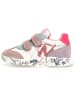 Naturino Sneakersy "Jesko" w kolorze szaro-fioletowo-różowym