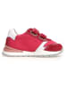 Naturino Skórzane sneakersy "Duelly" w kolorze czerwonym