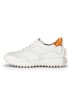 Gabor Leder-Sneakers in Creme/ Orange