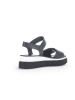 Gabor Leren sandalen zwart/wit