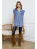 Plume Spijkergilet "Jaures" blauw