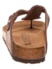 Birkenstock Skórzane japonki "Medina" w kolorze brązowym