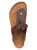 Birkenstock Skórzane japonki "Medina" w kolorze brązowym