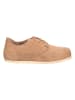 Birkenstock Leren veterschoenen "Maine" beige - wijdte S