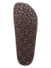 Birkenstock Leder-Schnürschuhe "Dundee" in Braun - Weite S