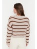 trendyol Sweter w kolorze jasnoróżowo-brązowym