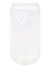 Eulenschnitt Trinkglas "Herzen" - 500 ml