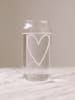 Eulenschnitt Trinkglas "Herz" - 500 ml