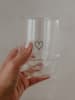 Eulenschnitt Glas "Herz" - 340 ml