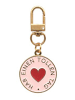 Eulenschnitt Schlüsselanhänger "Hab einen tollen Tag" in Rosa - (B)3,2 x (H)6,8 cm
