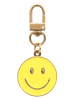 Eulenschnitt Schlüsselanhänger "Smiley" in Gelb - (B)3,2 x (H)6,8 cm