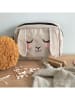 roommate Kosmetiktasche "Bunny" in Beige - (L)22 x (B)17 cm