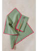 Really Nice Things Serwetki (4 szt.) "Contrast Edge" w kolorze zielonym - 40 x 40 cm