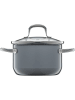 WMF 2tlg. Set: Kochtopf "Fusiontec" in Grau - Ø 16 cm