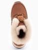 Warmbat Skórzane botki zimowe w kolorze jasnobrązowym