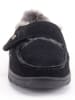 Warmbat Skórzane kapcie "Melton" w kolorze czarnym