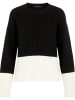 Vero Moda Pullover "Glendora Block" in Schwarz/ Weiß