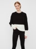 Vero Moda Pullover "Glendora Block" in Schwarz/ Weiß