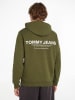 TOMMY JEANS Hoodie in Oliv